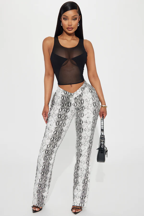 Bellina Mesh Top - Black2