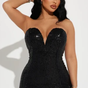 Giselle Sequin Micro Mini Dress