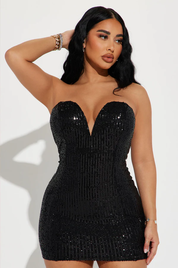 Giselle Sequin Micro Mini Dress - 2