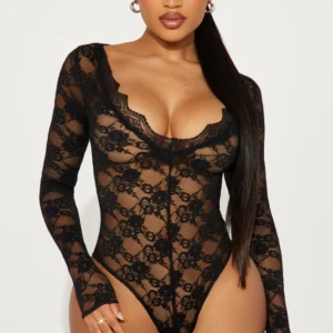 Lovers Lane Bodysuit - Black