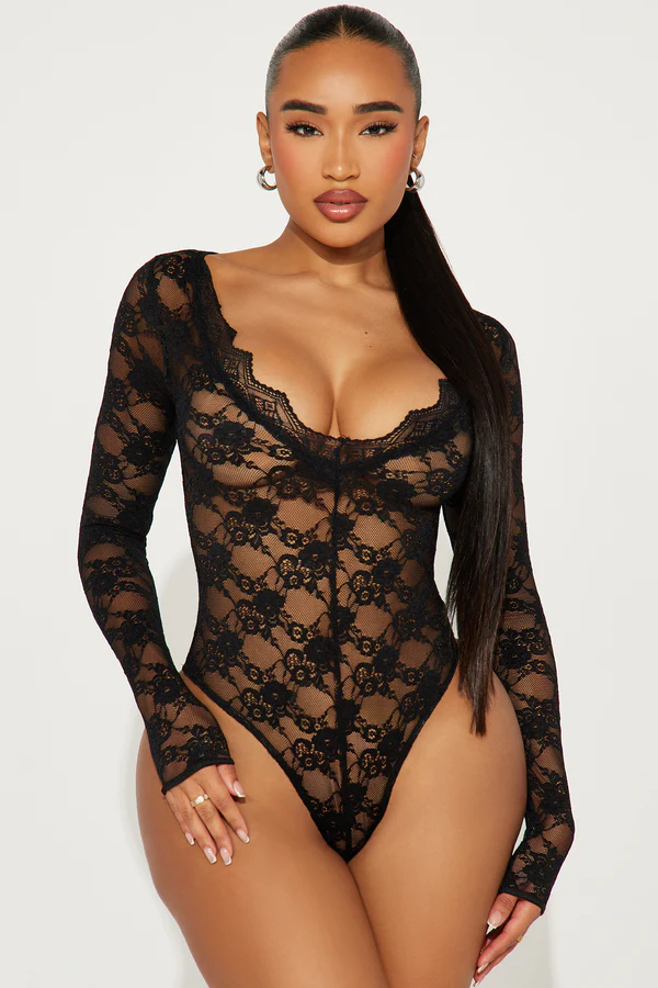 Lovers Lane Bodysuit - Black2