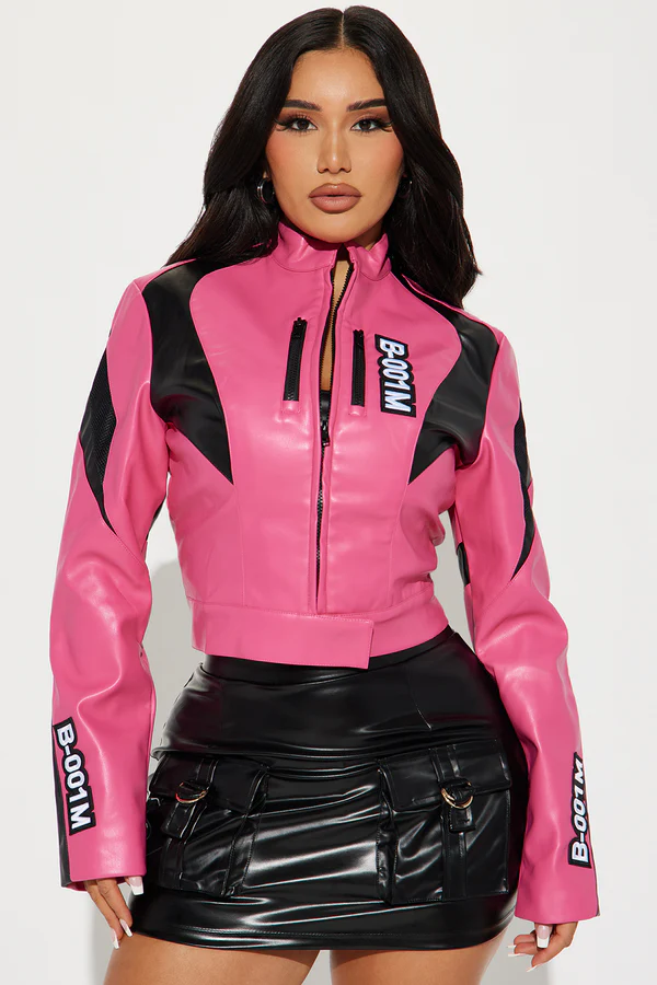 boom Boom Fitted Jacket - Pink3