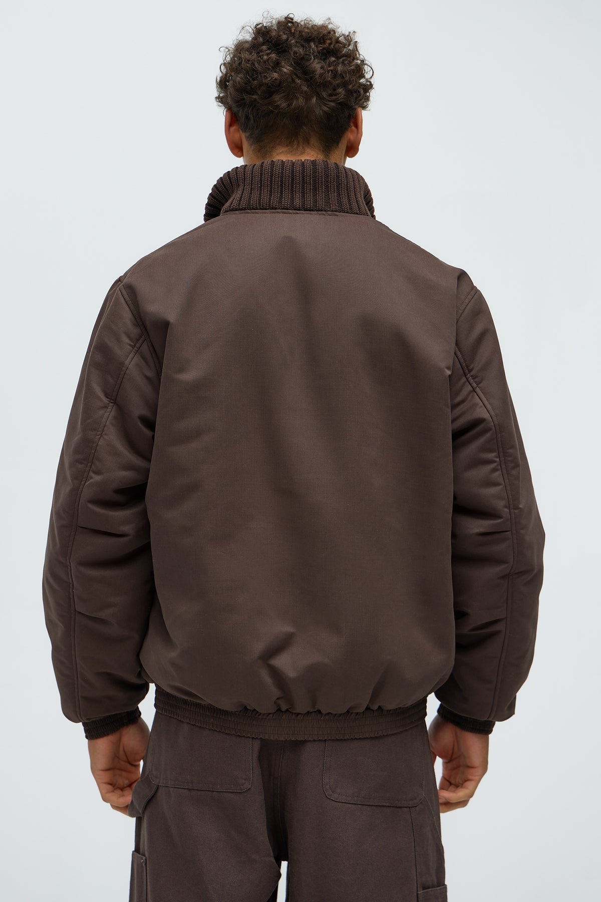 Back To U Bomber Jacket - Brown 1