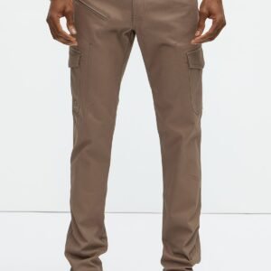 Bring Me Up Skiny Cargo Pants DarkBrown