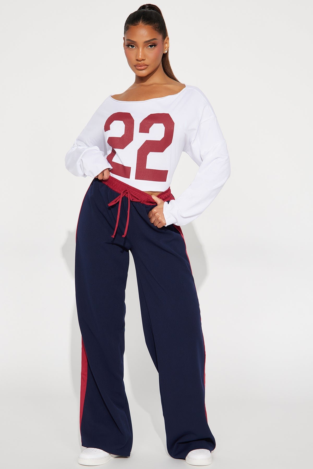 Cindy Pull On Trouser - Navy 2