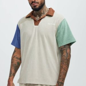 Coast To Coast Short Sleeve Polo Sand