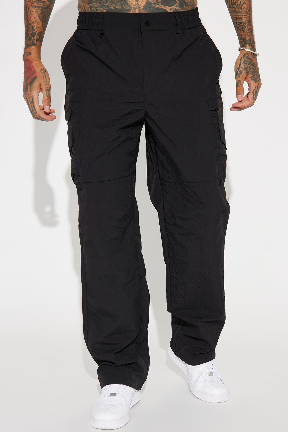 Echo Nylon Straight Cargo Pants - Black 5