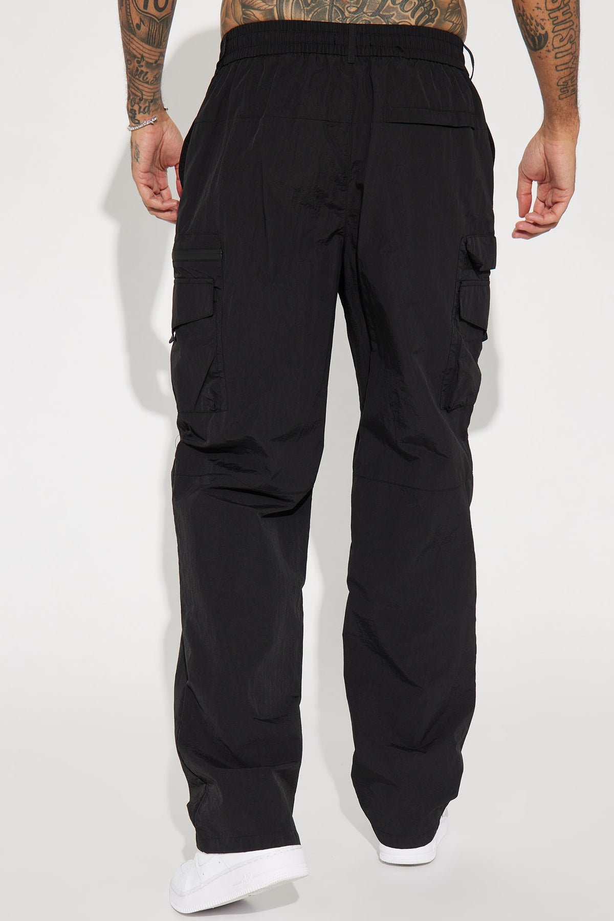 Echo Nylon Straight Cargo Pants - Black 5