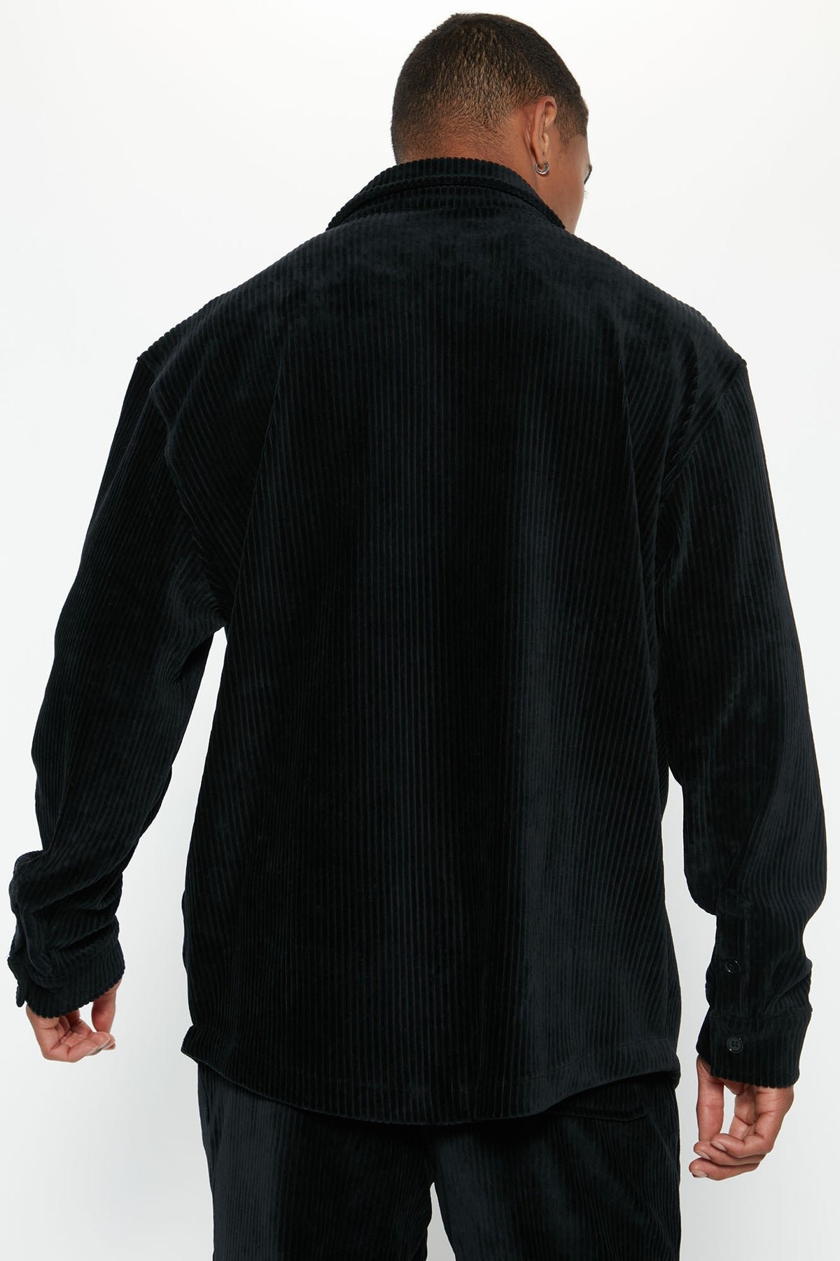 Luxury Knit Ribbed Shirt - Black 3