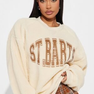St. Barts Cozy Sweatshirt Beige