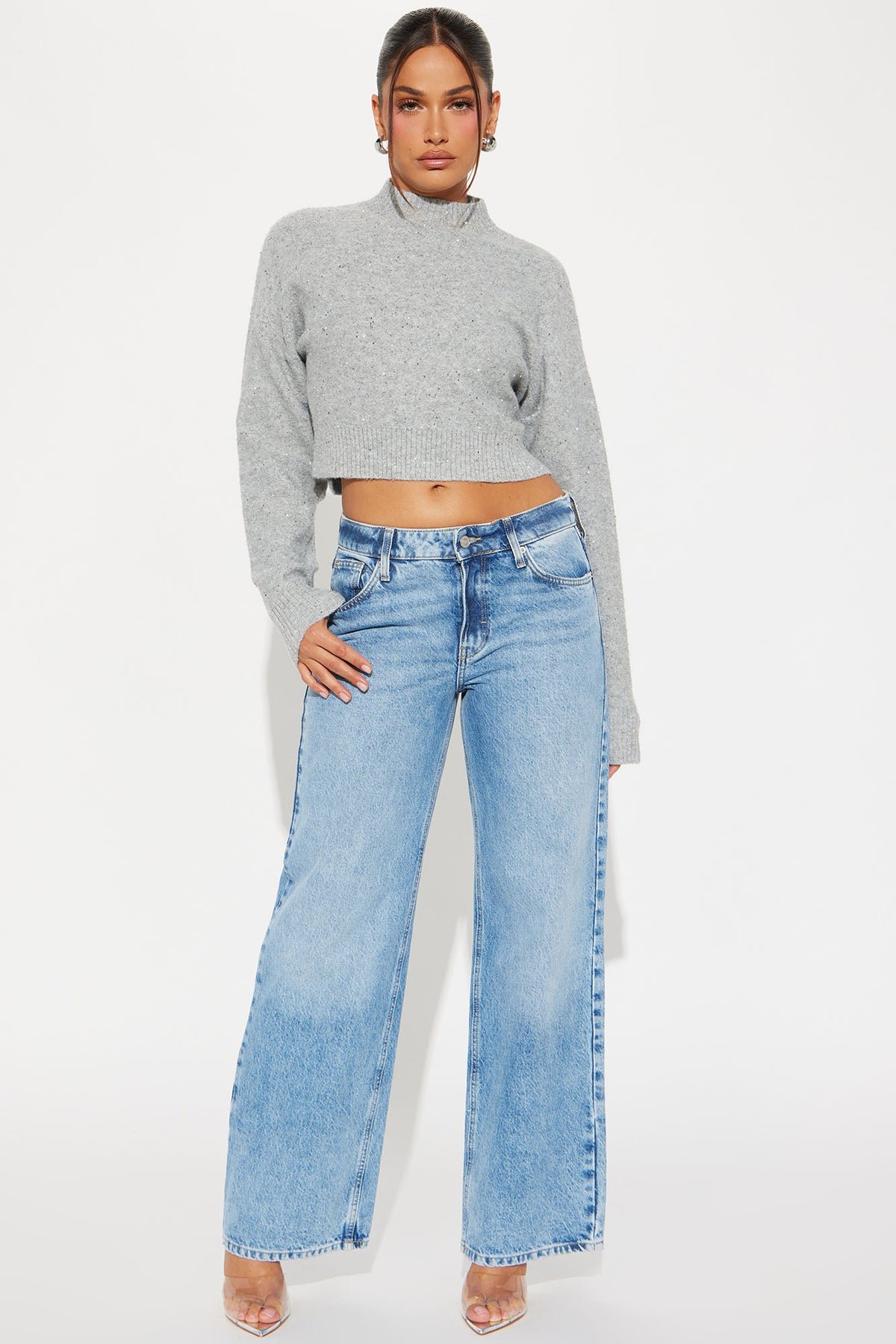 Starry Night Embellished-Gris Plata 1