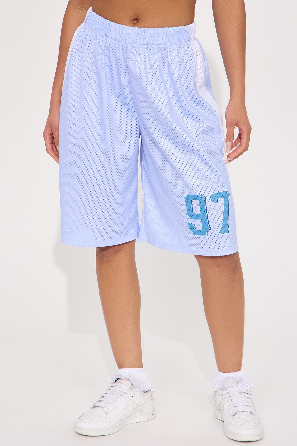 Touchdown Jersey Mesh Short - Light Blue 3