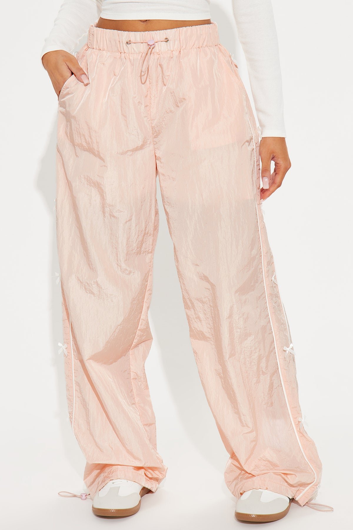 Trina Windbreaker Track Pant - Blush 2
