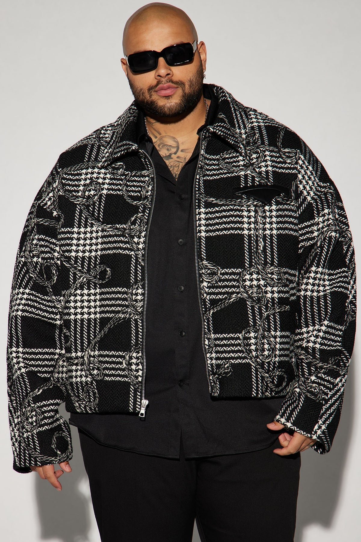 YSME Cropped Work Jacket - Black Combo 5