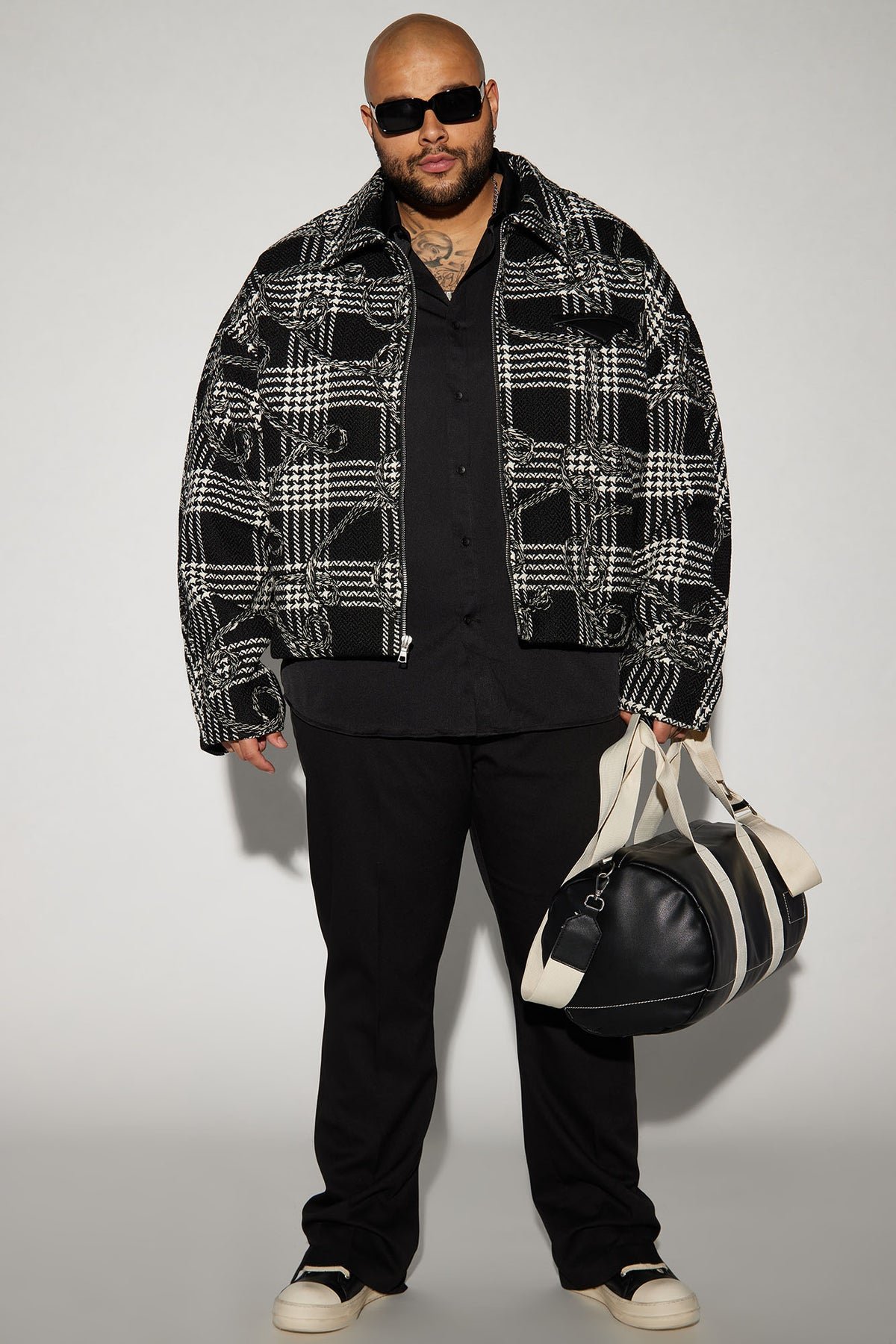 YSME Cropped Work Jacket - Black Combo 5